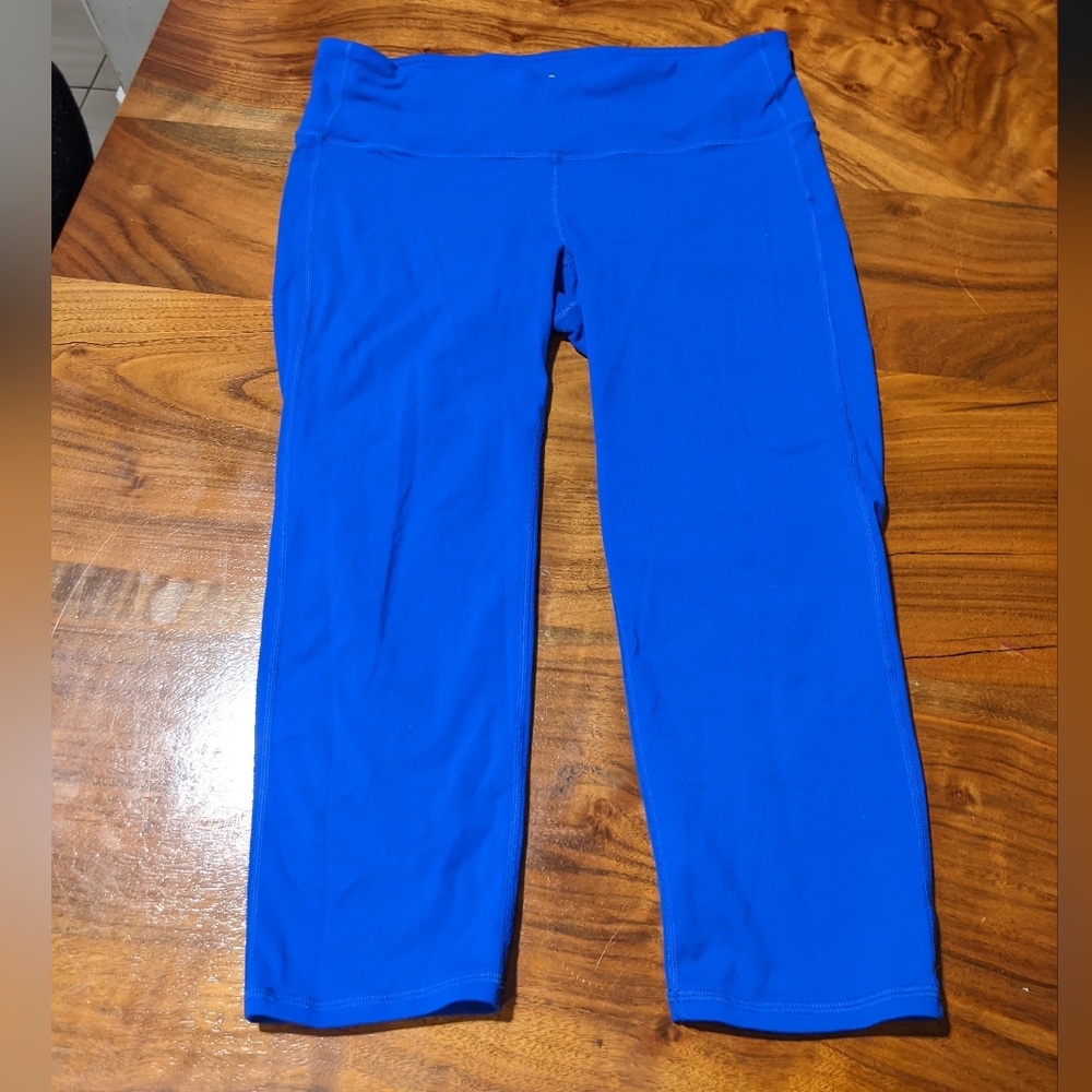 Athleta - Cropped Yoga Activewear Leggings | Size Medium | Royal Sapphire Blue
